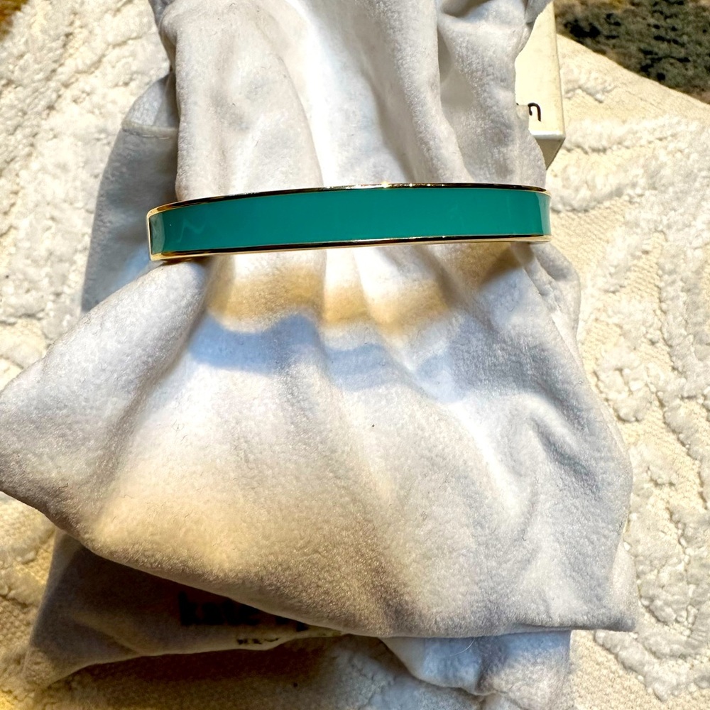 Kate Spade Enamel Hinged Bracelet with 14-Karat Plated Hardware - New w/o Tags